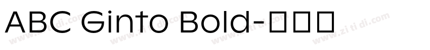 ABC Ginto Bold字体转换